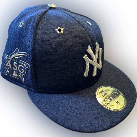 NY Yankees 2017 ASG Edition Fitted 59FIFTY New Era Baseball Hat Size 8 - Picture 6 of 13